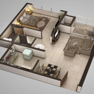 Team Area in 2 BHK Apartment at AH Heights, Jogeshwari West – for Sale