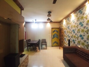 Living Room in 3 BHK Apartment at Rustomjee Athena, Majiwada – for Rent