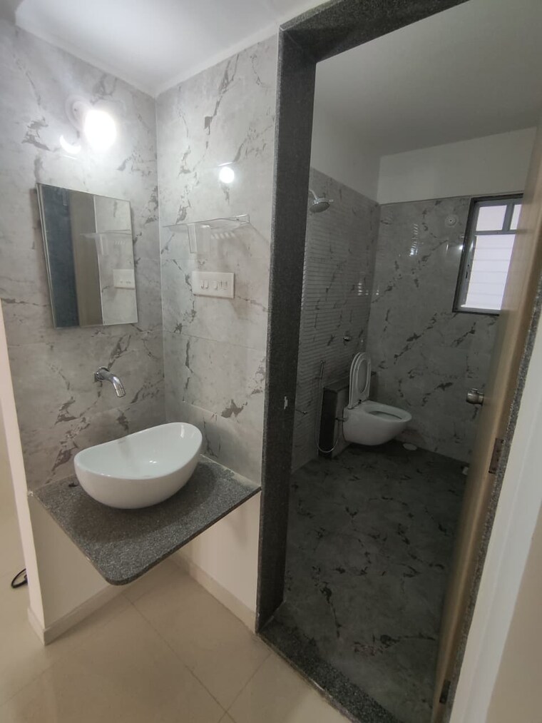 Bathroom, v-top-valonia 3 Bedroom 1100 Sq.Ft. Apartment In Punawale Pune 9620839