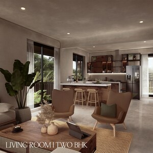 Living Room in 2 BHK Builder Floor at Siolim – for Sale