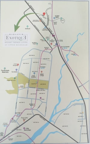 2 BHK Apartment – Map Location View at Mahaavir Exotique, Kharghar - for Sale