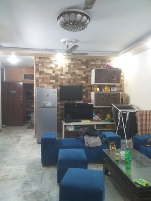 Living Room in 3 BHK Builder Floor at New Rajinder Nagar – for Rent