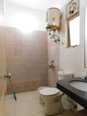 Bathroom in 2.5 BHK Apartment at Prateek Grand City, Siddharth Vihar – for Rent