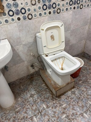 Bathroom in 2 BHK Apartment at Saya Gold Avenue, Vaibhav Khand – for Rent