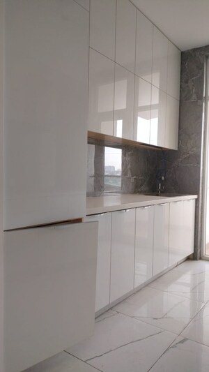 Kitchen in 3 BHK Apartment at Mantri Lithos, Thanisandra – for Rent