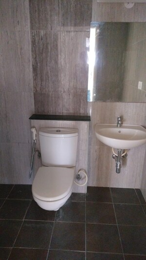 Bathroom in 3 BHK Apartment at Mantri Lithos, Thanisandra – for Rent