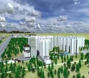 3 BHK Apartment – Exterior View View at Motia Royal Estate, Lohgarh - for Rent