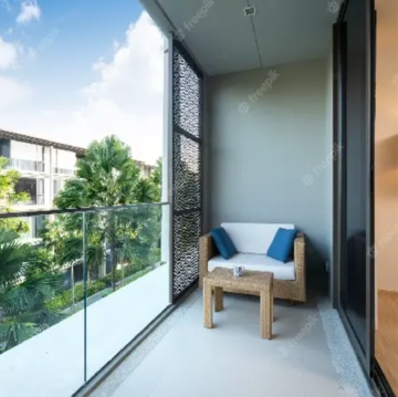 Balcony in  Shop at Juhu Tarang, Kapaswadi – for Rent