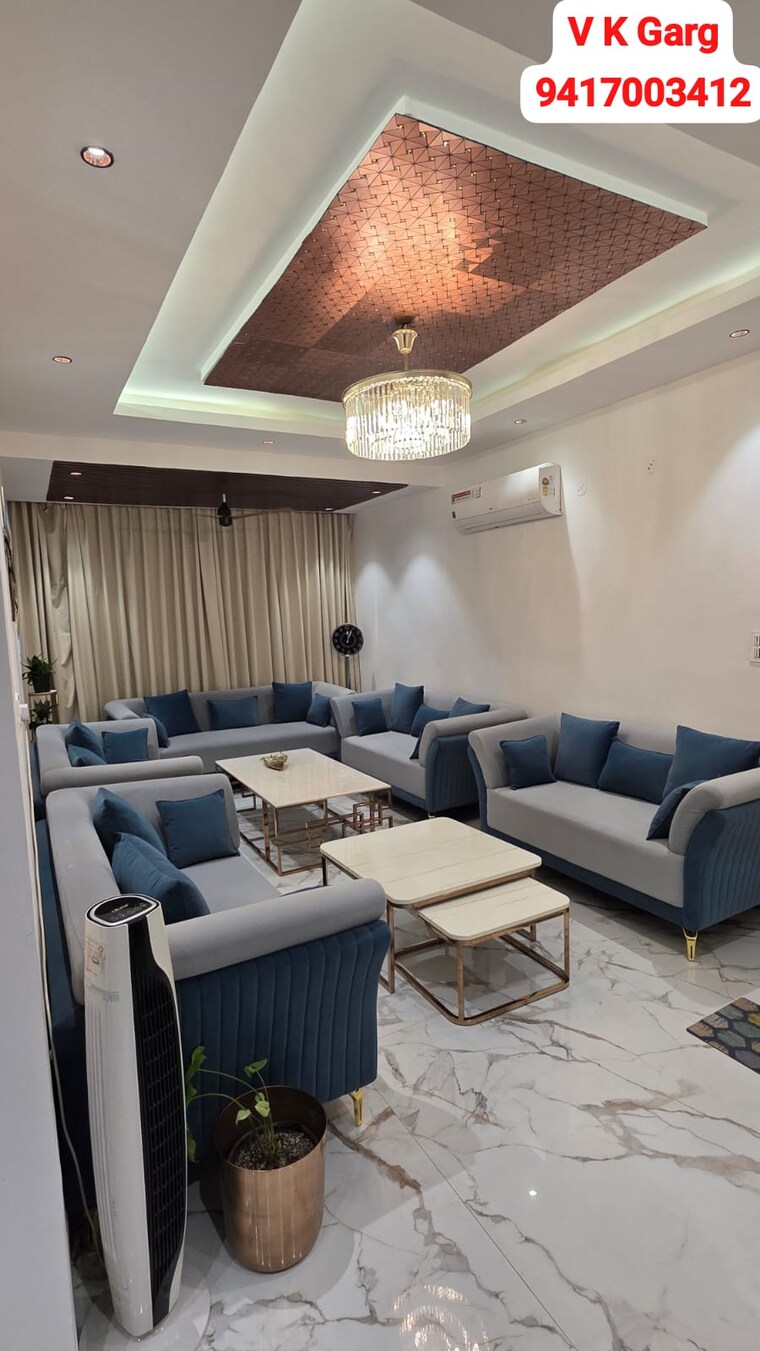 Living Room, nk-sharma-savitry-greens 3 Bedroom 1735 Sq.Ft. Apartment In Lohgarh Zirakpur 9622249