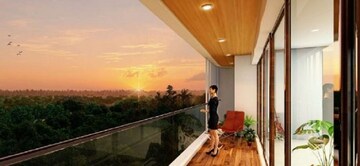 Balcony in 4 BHK Apartment at Techstone Casa Amanta, Lulla Nagar – for Sale