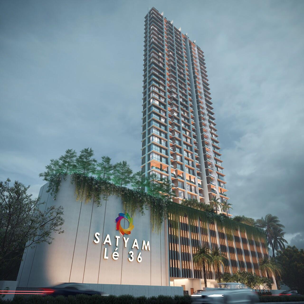 3 BHK + Pooja Room,Servant Room,Study Room,Extra Room 695 Sq.Ft. Apartment in Satyam Le 36