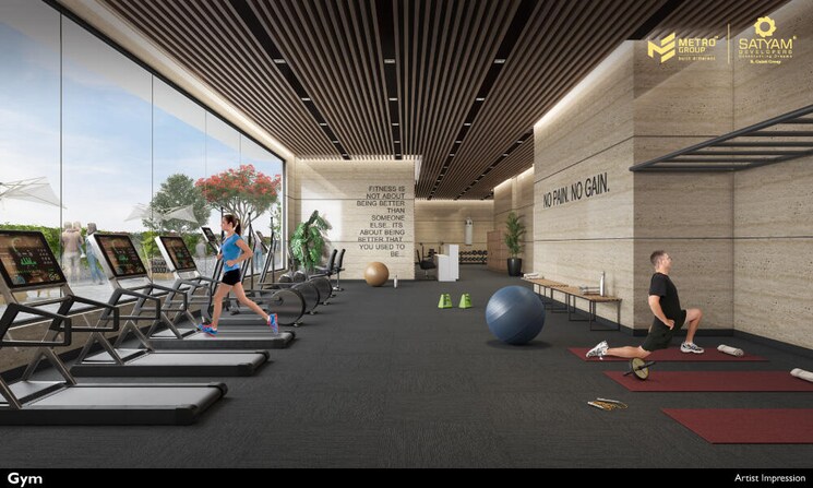 Gym, satyam-regents-park 1 Bedroom 421 Sq.Ft. Apartment In Kharghar Navi Mumbai 9622550