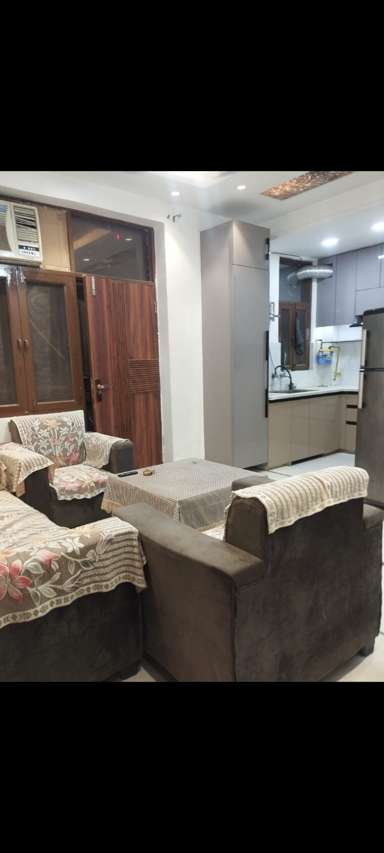 Living Room, kanha-apartments-indirapuram 2 Bedroom 950 Sq.Ft. Builder Floor In Shakti Khand 2 Ghaziabad 9622644