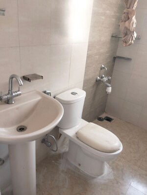 Bathroom in 3 BHK Apartment at Kailash Manas Apartments, Mohammadwadi – for Rent