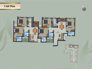 Floor Plan in 4 BHK Apartment at Valasaravakkam – for Sale