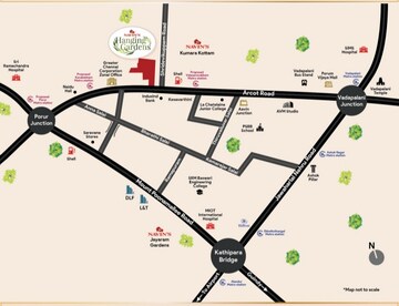 3 BHK Apartment – Map Location View at Valasaravakkam - for Sale
