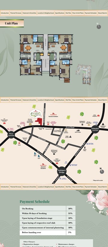 3 BHK Apartment – Map Location View at Valasaravakkam - for Sale