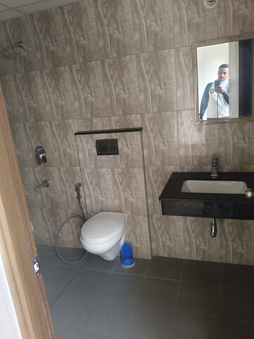 Bathroom in 2 BHK Apartment at Shapoorji Pallonji Joyville Phase 2, Sector 102 – for Rent
