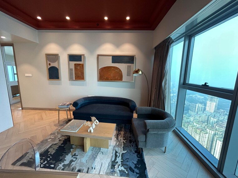 Living Room, peninsula-chambers 3 Bedroom 2232 Sq.Ft. Apartment In Lower Parel Mumbai 9622804