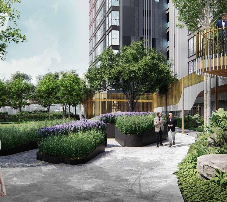 Garden, rustomjee-crown 3 Bedroom 1343 Sq.Ft. Apartment In Prabhadevi Mumbai 9622833