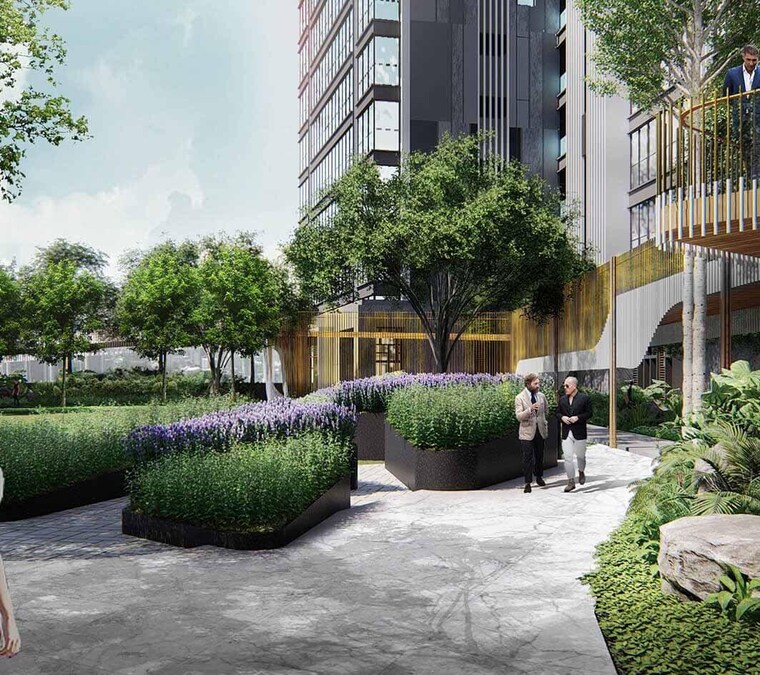 Garden, rustomjee-crown 3 Bedroom 1343 Sq.Ft. Apartment In Prabhadevi Mumbai 9622833