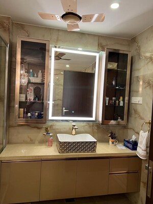 Bathroom in 4 BHK Apartment at Orchid View, Sadashiva Nagar – for Rent