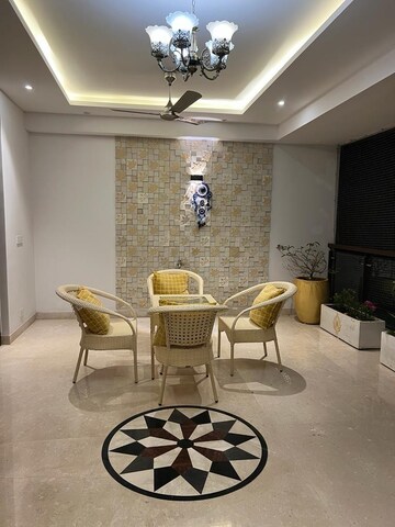 Living Room in 4 BHK Apartment at Orchid View, Sadashiva Nagar – for Rent