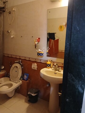 Bathroom in 2 BHK Apartment at Shreeji Paradise, Aundh – for Rent