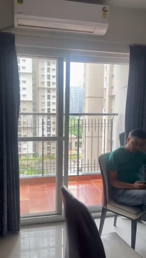 Balcony in 2.5 BHK Apartment at Prestige High Fields, Gachibowli – for Rent