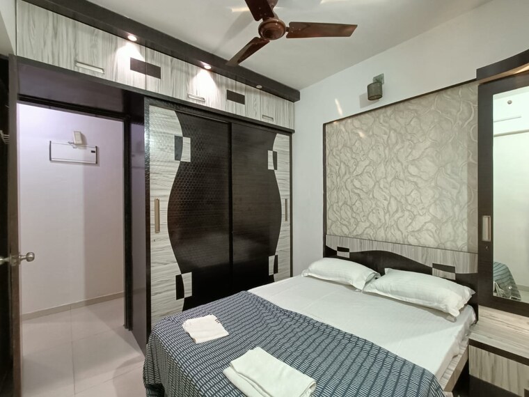 Bedroom, om-prabhu-manohar-chs 2 Bedroom 1120 Sq.Ft. Apartment In Seawoods Sector 50 Navi Mumbai 9622909