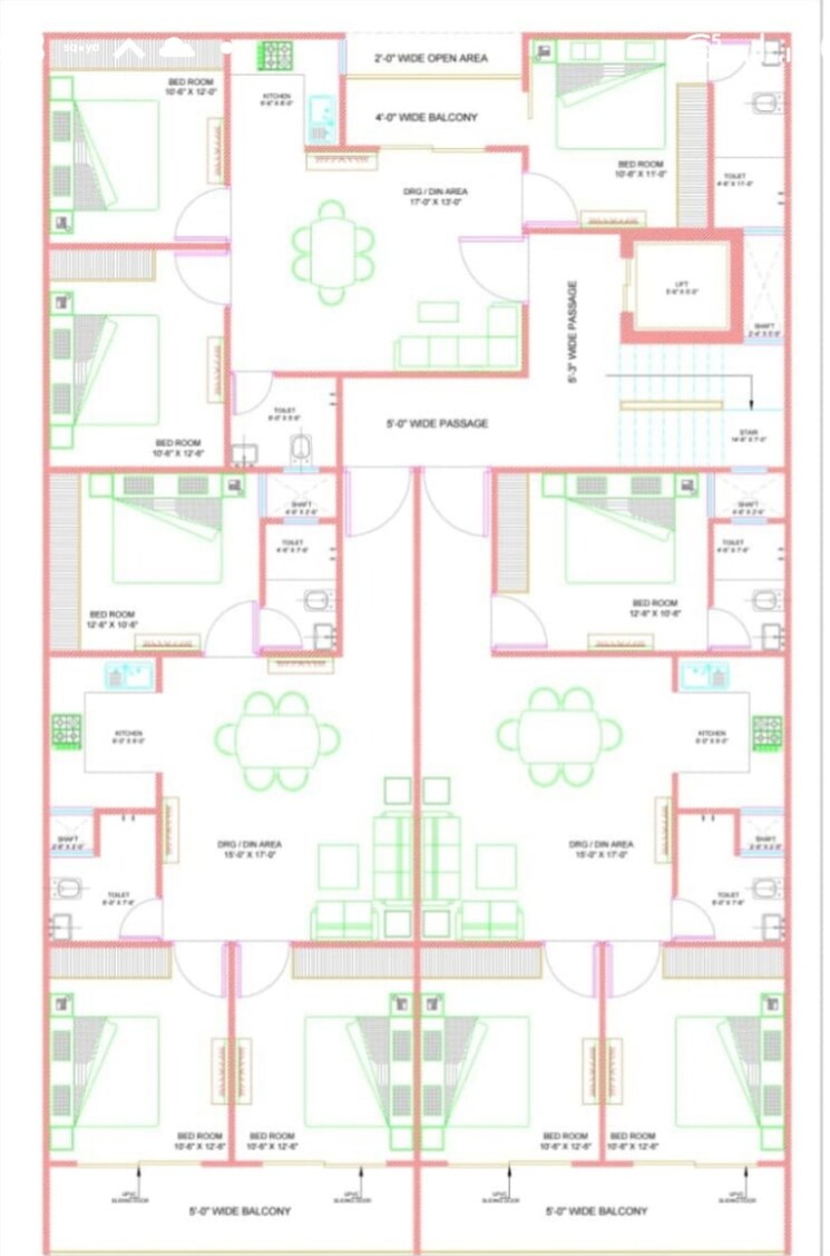 Floor Plan, chattarpur 3 Bedroom 1300 Sq.Ft. Apartment In Chattarpur Delhi 9622931