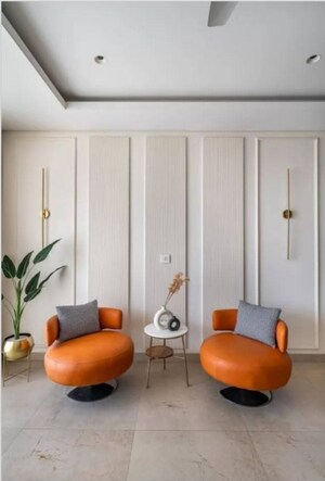 Living Room in 3 BHK Apartment at Chattarpur – for Sale