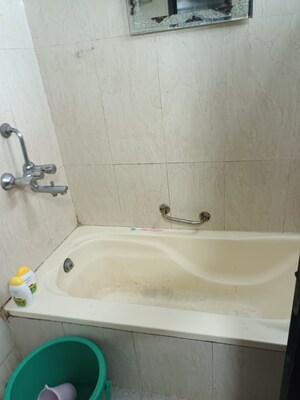Bathroom in 3 BHK Apartment at Goregaon West View CHS, Goregaon West – for Rent