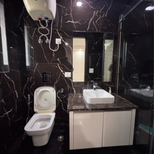 Attached Bathroom in 4 BHK Builder Floor at Green Park Extension – for Rent