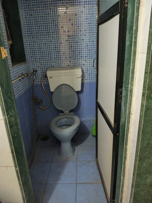 Bathroom in 1 BHK Apartment at Chhabhaiya Park, Balkum Pada – for Rent