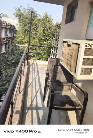 Balcony in 2.5 BHK Builder Floor at Kalkaji – for Rent