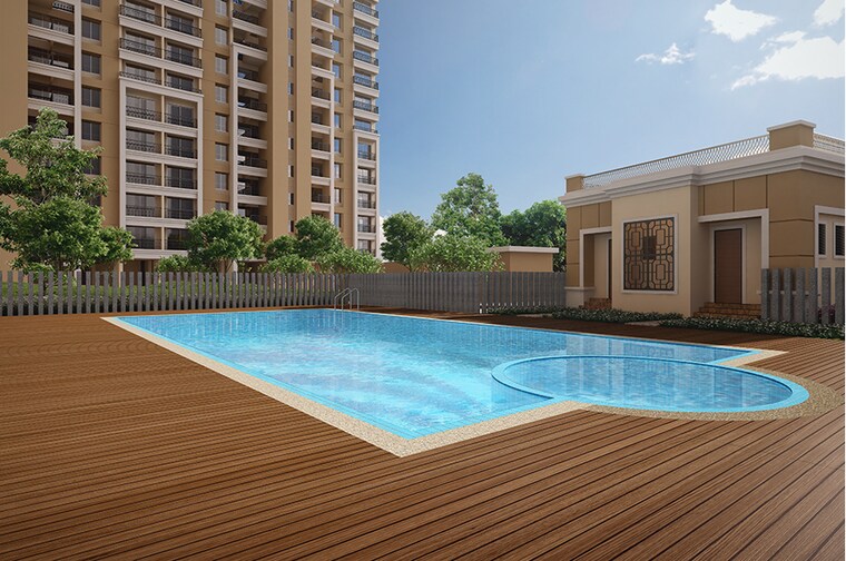 Swimming Pool, nyati-elysia 3 Bedroom 1620 Sq.Ft. Apartment In Kharadi Pune 9623062