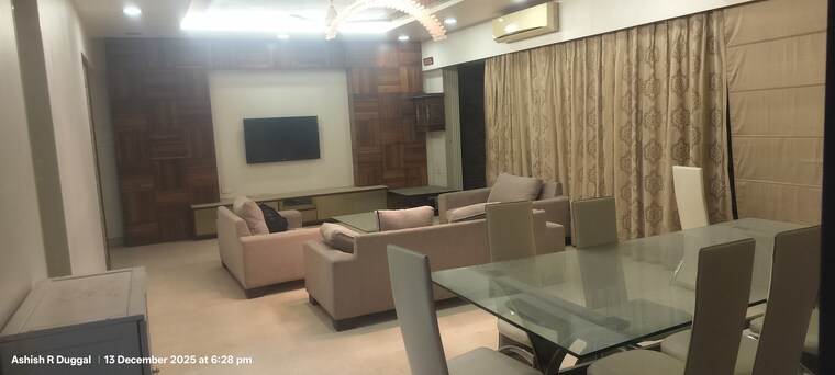 Living Room, supreme-pallacio 4 Bedroom 2900 Sq.Ft. Apartment In Baner Pune 9623138
