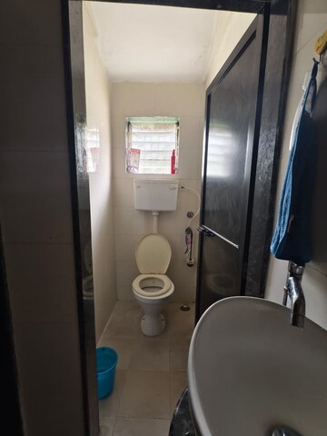 Bathroom in 1 BHK Apartment at Kamlesh CHS, Kopri – for Rent