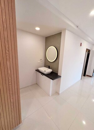 Bathroom in 3 BHK Apartment at Rajapushpa Provincia, Narsingi – for Rent