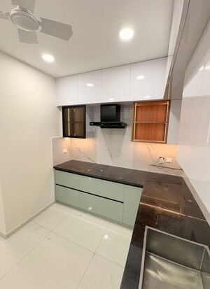 Kitchen in 3 BHK Apartment at Rajapushpa Provincia, Narsingi – for Rent