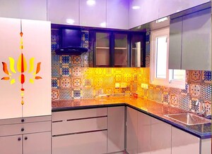 Kitchen in 3 BHK Apartment at Rajapushpa Provincia, Narsingi – for Rent