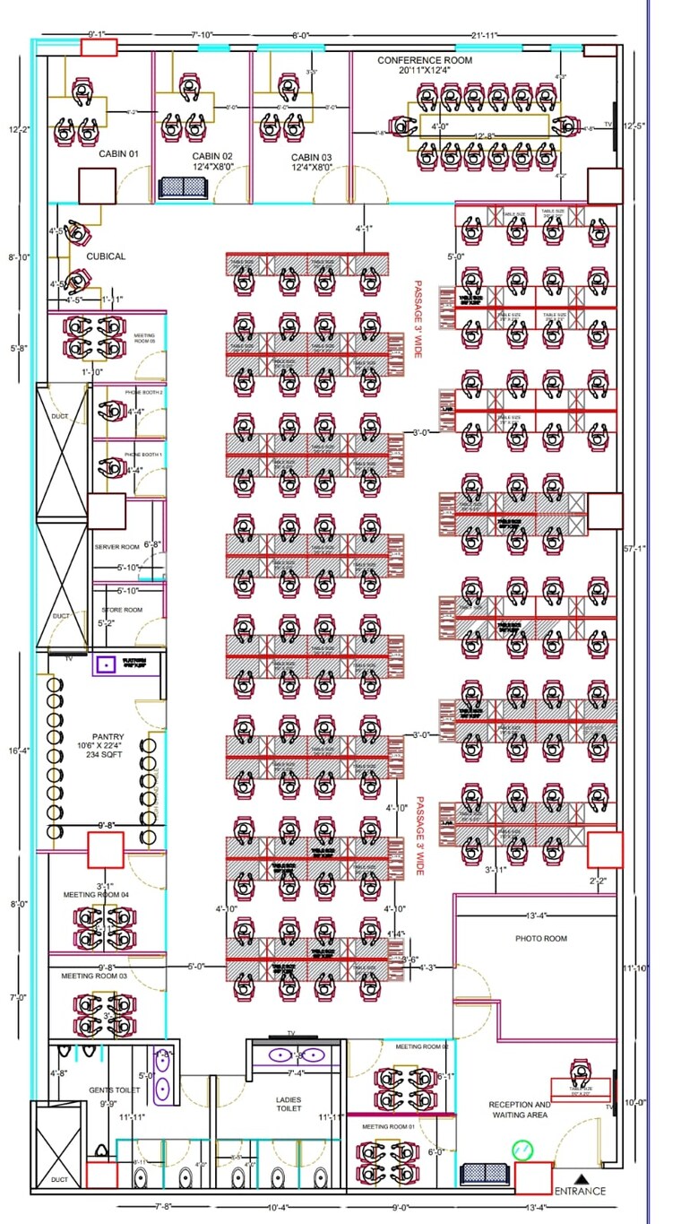 Floor Plan, pinnacle-business-park Commercial Office Space 4500 Sq.Ft. In Andheri East Mumbai 9623267