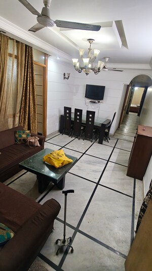 Living Room in 3 BHK Builder Floor at Malviya Nagar – for Rent