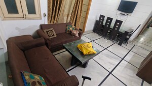 Living Room in 3 BHK Builder Floor at Malviya Nagar – for Rent