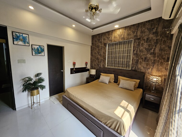 Bedroom, skywards-nirvana 3 Bedroom 1741 Sq.Ft. Apartment In Hadapsar Pune 9623499