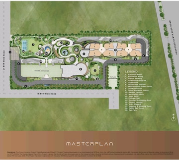 Master Plan in 4 BHK Apartment at Conscient Elaira Residences, Sector 80 – for Sale