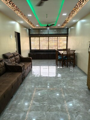 Living Room in 4 BHK Apartment at Sahyog Apartments Nerul, Nerul – for Rent
