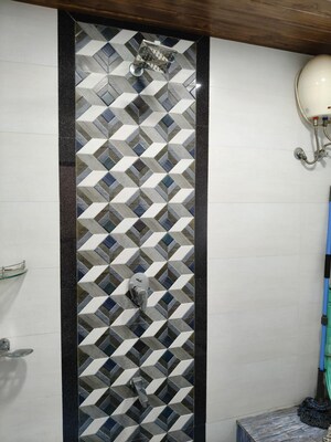 Bathroom in 4 BHK Apartment at Sahyog Apartments Nerul, Nerul – for Rent