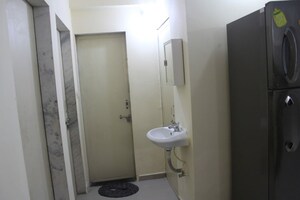 Bathroom in 2 BHK Apartment at Vaishnodevi Circle – for Rent